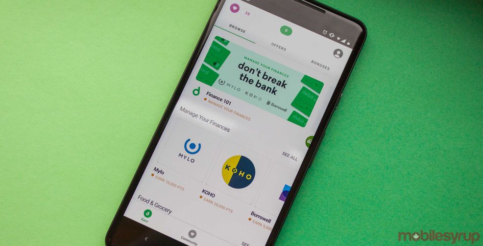 Drop app on Android
