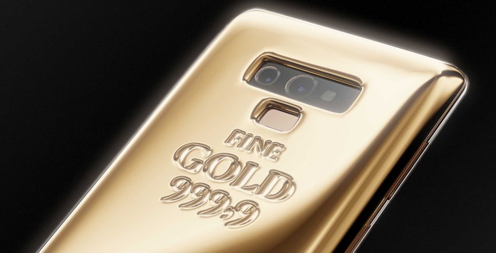 This gold Samsung Galaxy Note 9 costs more than a Tesla Model 3