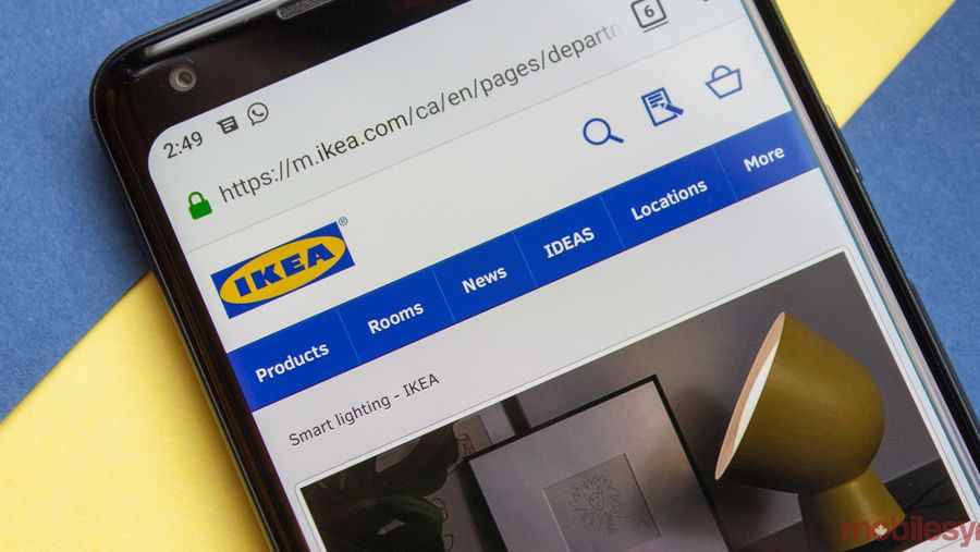 Ikea website on Android