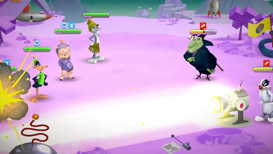 Looney Tunes World of Mayhem combat