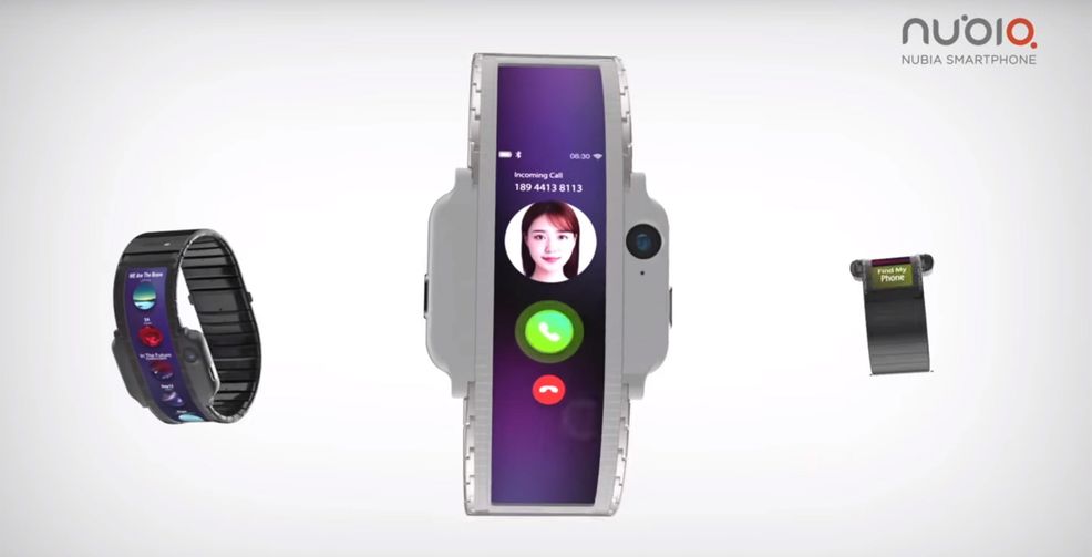 ZTE shows off nubia-α, an upcoming wearable smartphone