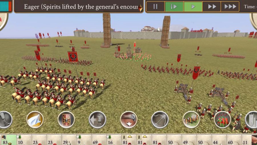 Rome Total War's new iPhone interface