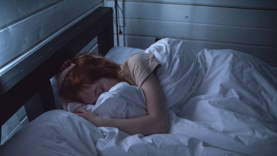 woman in bed sleeping