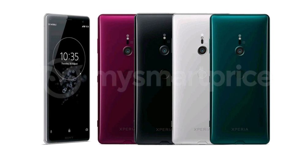 Images of the Sony Xperia XZ3 in four colours have surfaced online