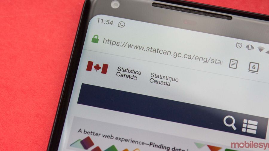 Statistics Canada website