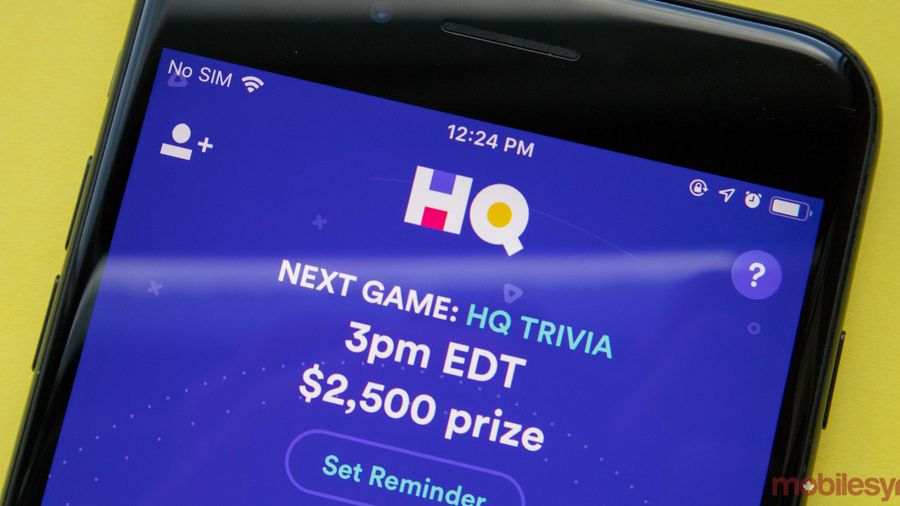 HQ Trivia on iPhone