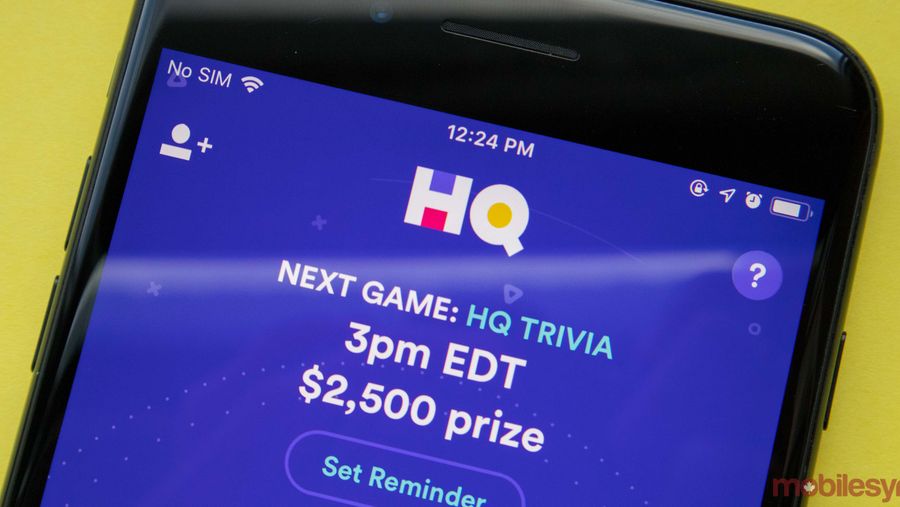 HQ Trivia on iPhone