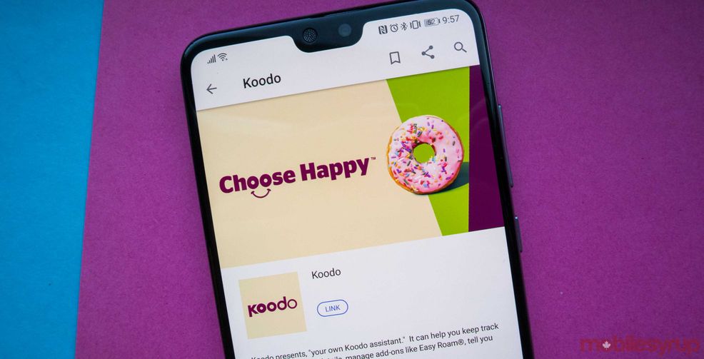 Koodo offering some existing users $55 for 10GB plans