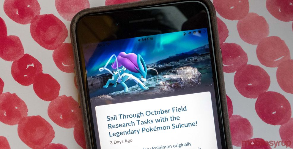 Pokémon Go’s October Field Research reward is the Legendary Suicune
