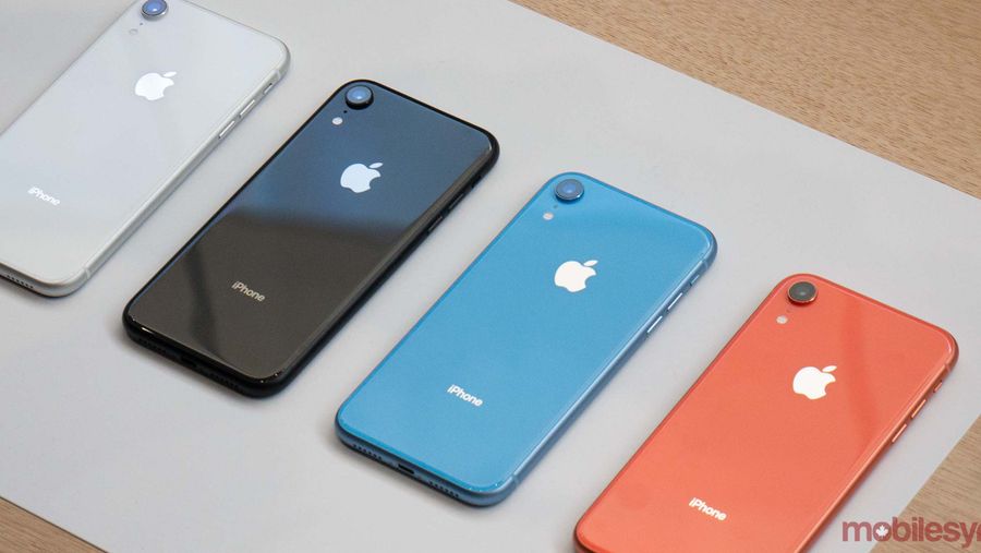 iPhone XR colours