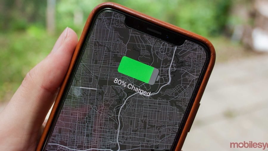 iPhone XS charging