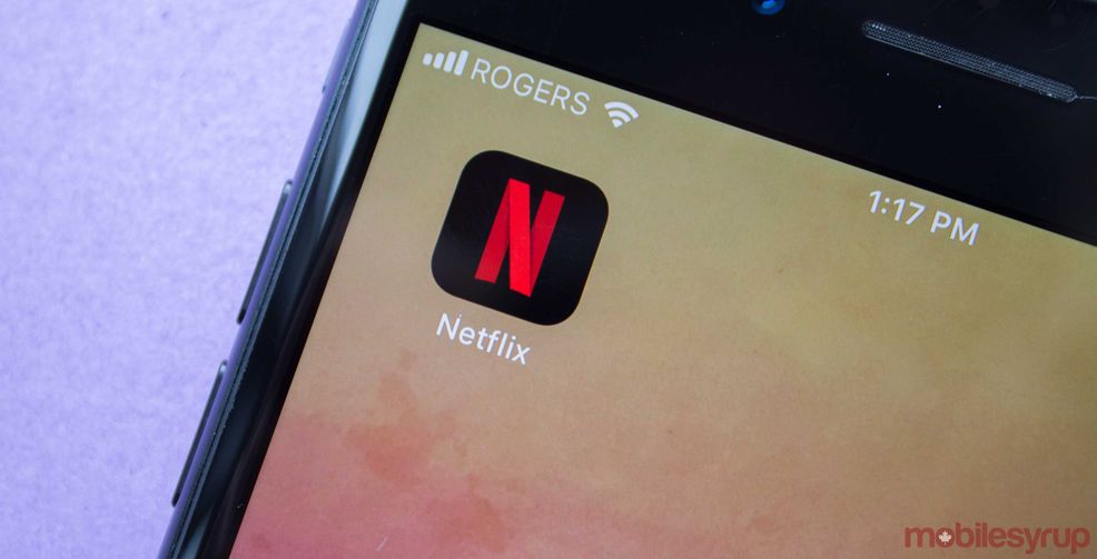 Netflix app on iPhone