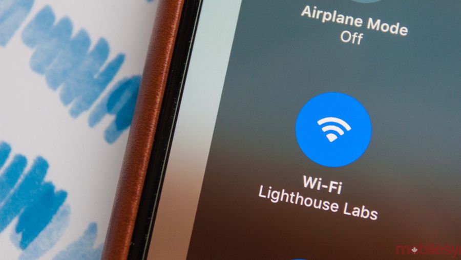 WiFi symbol, iOS