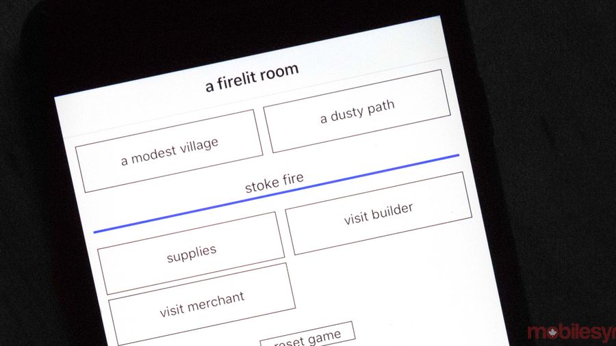 A Dark Room game