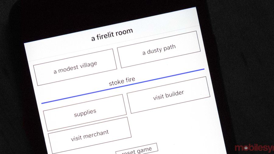 A Dark Room game