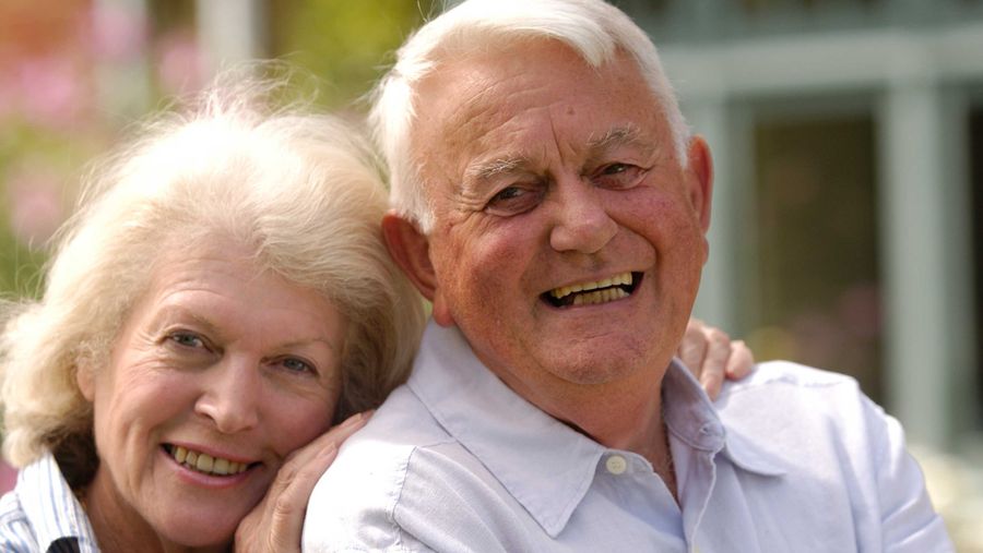 elderly couple
