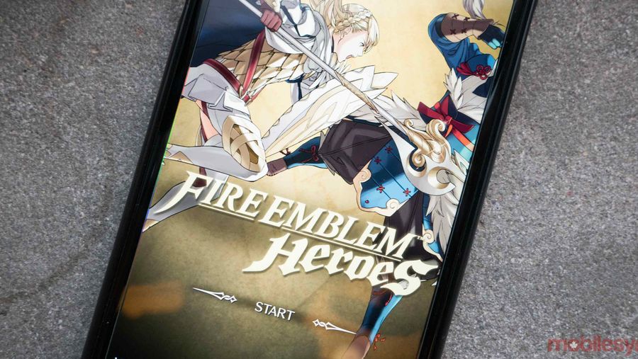 Fire Emblem Heroes on phone