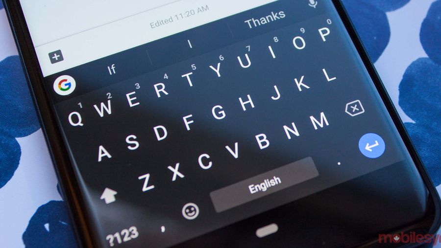 Gboard dark mode