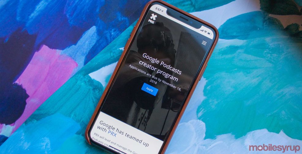 Google Podcasts creator program website