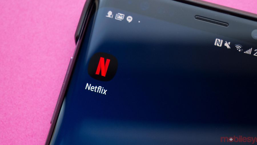 Netflix app on phone