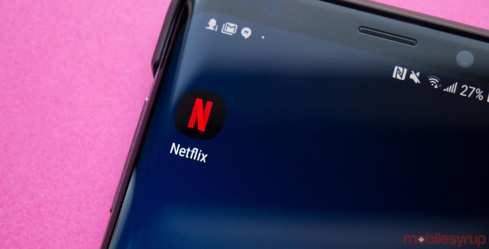 Netflix app on phone
