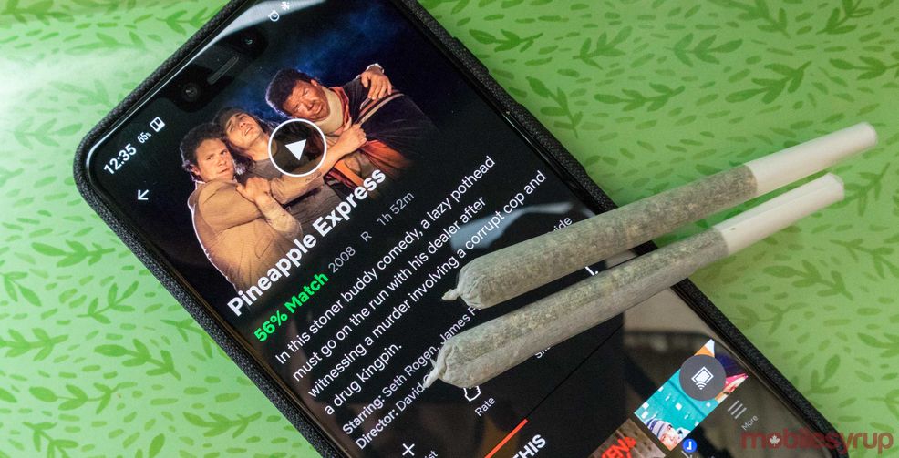 Netflix Canada suggests a list of movies and shows to watch while blazing