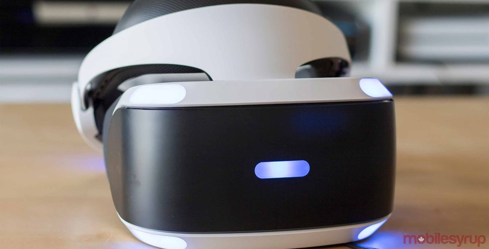 PlayStation VR on table
