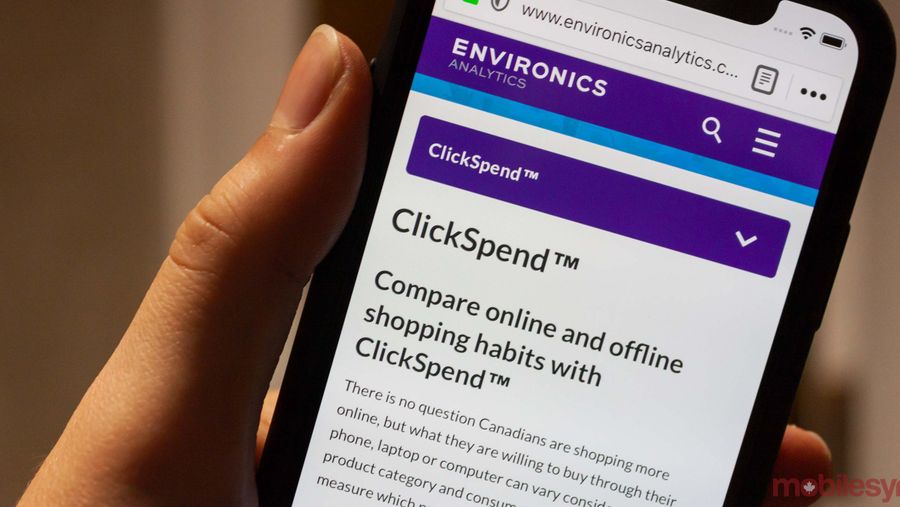 Environics ClickSpend database