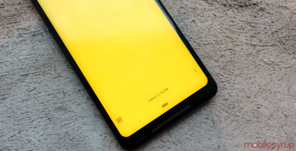 Google Keep Nav Bar
