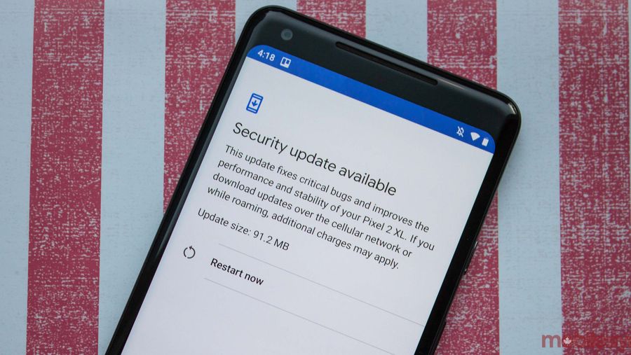 November security patch on Pixel 2 XL