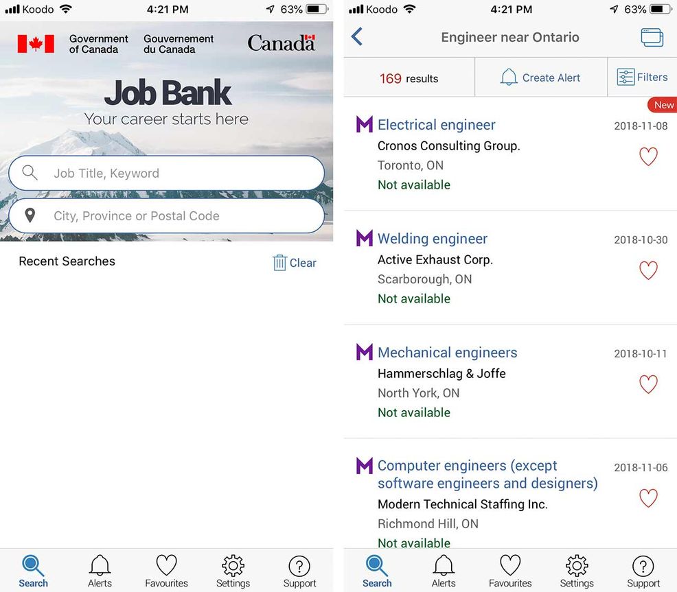 Job Bank header