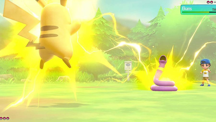 Pokemon Let's Go Pikachu battle