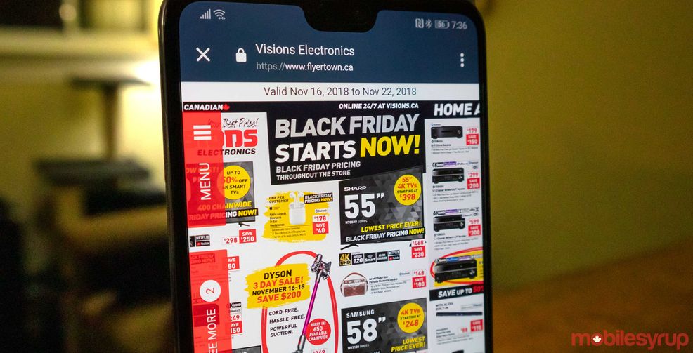 Electronics retailer Visions’ Black Friday 2018 tech deals