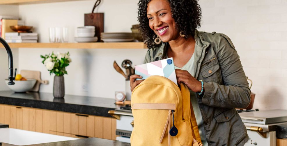 Adero is a smart tracker that lets you know if you’ve left your bag behind