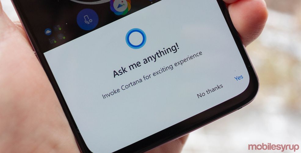 Cortana in the Microsoft Launcher