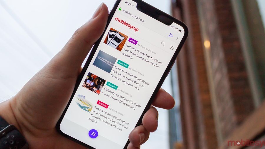Opera Touch on iOS