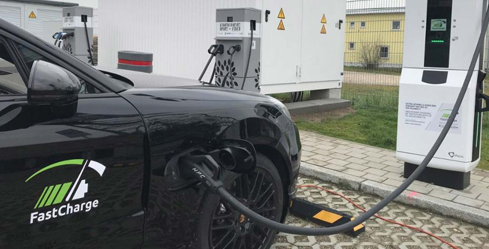 Porsche and BMW show off new super fast EV charging station