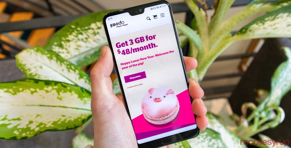 Koodo’s Lunar New Year promotion offers 3GB of data for $48