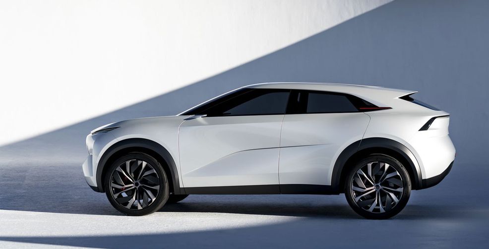 Infiniti shows off stunning new electric vehicle concept car at the North American Auto Show