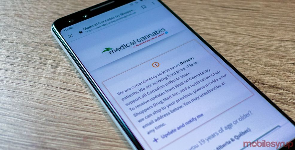 Shoppers Drug Mart launches medical cannabis e-commerce platform in Ontario