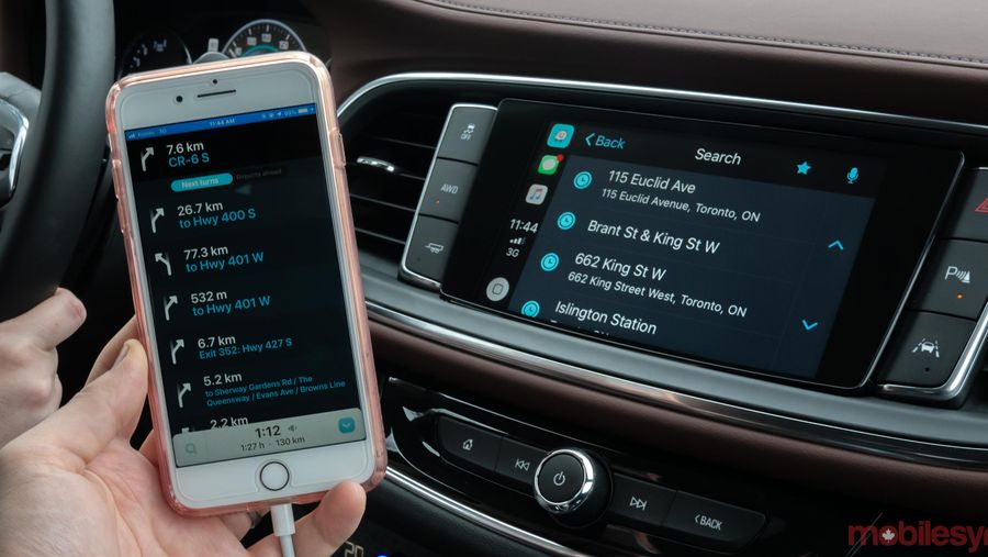 Waze running on Car Play