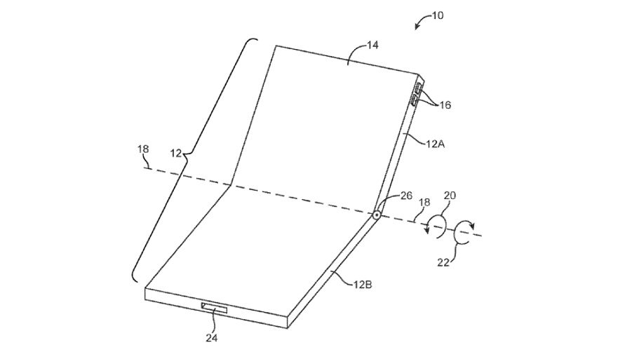 Apple foldable phone patent