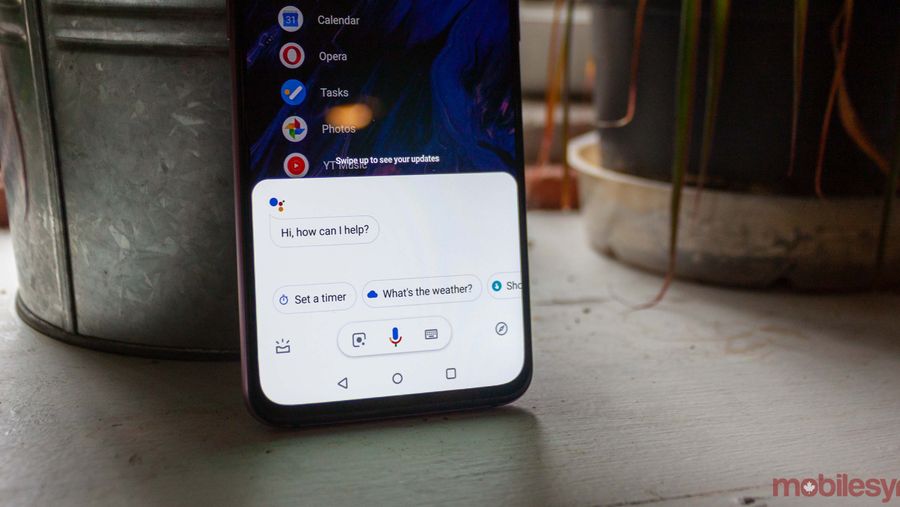Google Assistant panel
