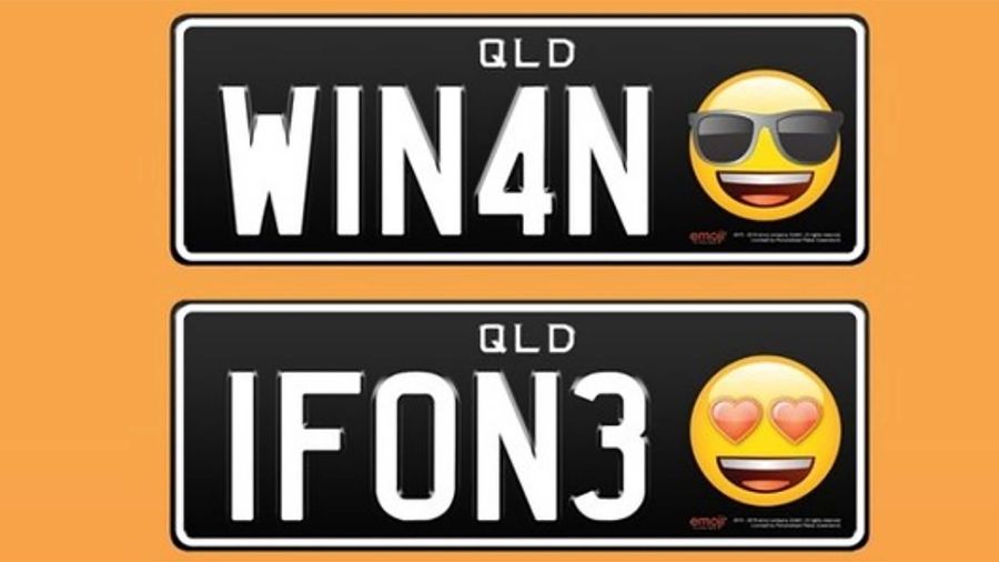 Emoji license plates