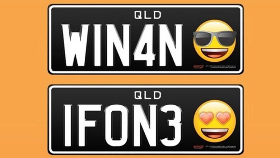 Emoji license plates