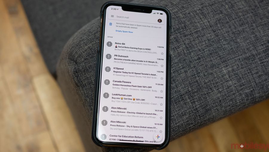 Gmail iOS redesign