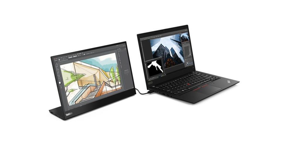 Check out Lenovo’s thin, light and portable 14-inch USB-C display