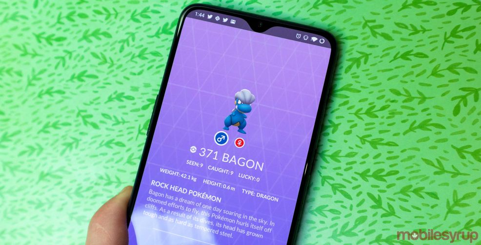 April’s Pokémon Go Community Day features Dragon-Type monster Bagon