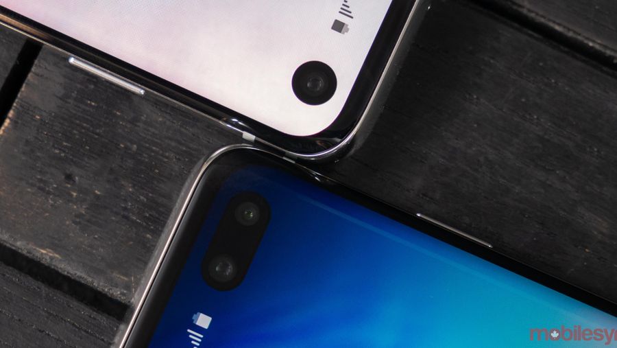 Samsung S10 Infinity-O display