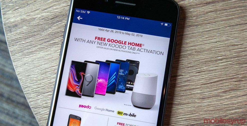Get a free Google Home with Koodo activations at Best Buy Mobile